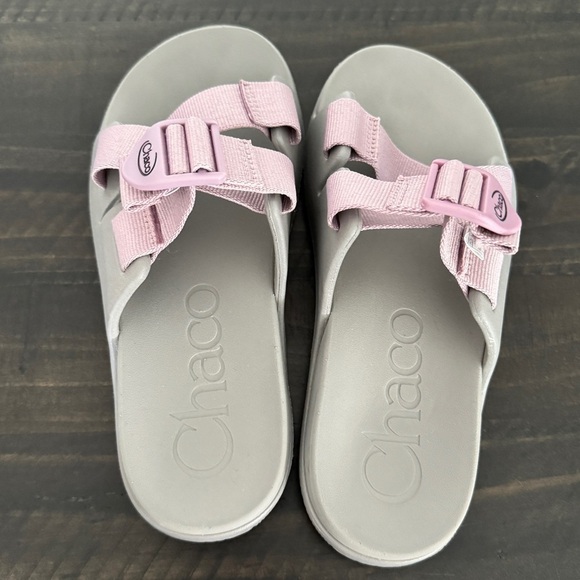 Chaco Women’s Performance Sandals Size 5 - Lightweight EVA Sole - Pink Gray - Picture 8 of 12
